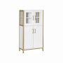 Cabinet with steel frame, white