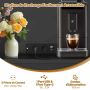 Universal pantry cabinet with sockets and USB ports, black, 181 cm