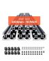 10pcs 78.7 inch T-shaped 2020 aluminum profile black
