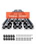 T-shaped 59 inch 2020 aluminum profile black anodized