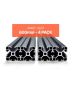 4 pcs 23.6 inch T-shaped 4040 aluminum profiles, black, anodized, for CNC and 3D printer