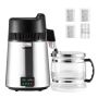 Water distiller 6 L, stainless steel, silver color, 900 W