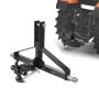 3 Point Trailer Hitch with 2 Inch Receiver, Tractor Towing Adapter