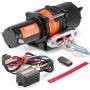 Electric winch ATV/UTV 2041.2 kg with synthetic fiber rope and remote control