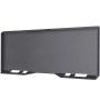 Steel skid steer mounting plate, 0.24 inch thick, weldable