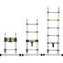 Telescopic Aluminum A-Shape Ladder, 12.5 Feet, Foldable, 150kg Load Capacity