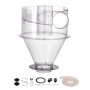 Cyclone dust separator 4 inch with ABS connector, suitable for 18.9-37.85 L tank