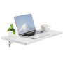 Folding wall-mounted table, white, 47x20 inches