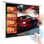 Motorized 3048 mm 4:3 projector screen with remote control