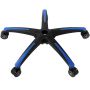 Sturdy office chair base, 28", black blue, 5 casters