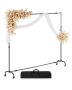 Adjustable Portable Backdrop Stand 7x10 Feet with Wheels