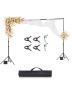 Adjustable backdrop stand, 10x10 feet, 4 crossbars, portable