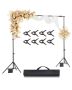 Adjustable Portable Backdrop Stand 7x10 Feet with 3 Crossbars
