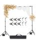 Adjustable 8.5x10ft Portable Backdrop Stand with Tripods