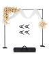 Adjustable backdrop stand 8.5 x 10 feet with 7 crossbars, portable