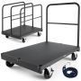 Drywall steel trolley, 816 kg, 91.4x61 cm, black