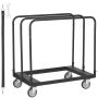 Plasterboard trolley, 680 kg, 91.5x61 cm platform, 12.7 cm wheels
