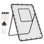 Baseball and softball rebound net, 4x6 feet, for pitching practice
