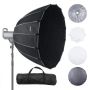 Parabolic light box 33 inch with bowens mount, foldable, portable