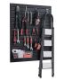 PVC Sheet Metal Modular Garage Wall, 4x4 Feet, Black