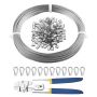 Wire Rope Kit 1/16 Inch, 66 Feet, 304 Stainless Steel, with Pliers and Bushings