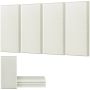 4 pcs. acoustic self-adhesive fiberglass panels, 2 inch, beige, 23.6x11.8 inch