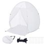 Paint spray tent with retractable cover, portable, 152x152x178 cm