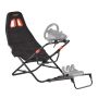 Portable racing handlebar stand, foldable, adjustable, 470 mm, black