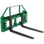 Mini steerable pallet forks, 915 mm, 1814 kg, suitable for JD tractors