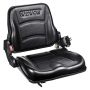 Universal forklift and tractor seat, foldable, with adjustable backrest, 6.3-13.4 inch slot