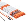 Orange fiberglass road markings, 122 cm, 50 pcs.