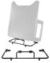 Hardtop storage box trolley with 3 adjustable openings, powder coated, jeep wrangler TJ, JK, JL