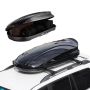 Roof box 11 m³, ABS, black, aerodynamic, with straps