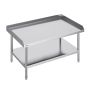 Stainless Steel Commercial Workbench with 3 Walls, 30x48x26 Inch, Adjustable Height