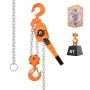 Manual chain hoist 6T, G80 steel chain, 3M cable