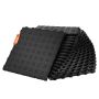 Garage tiles, 12x12x0.53 inch, non-slip, black, 50 pcs.