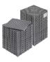 Interlocking grey PP drainage mat, 12x12 inches, 55 pcs., for garage and outdoor