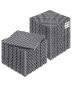 Interlocking grey PP drainage mat, 12x12 inches, 40 pcs.