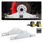 Wheel alignment plates with angle gauge, 2 pcs., carbon steel
