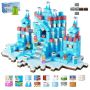 Magnetic building block set, 150 pcs., glacier castle, construction set for children 3+