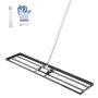 Lawn Leveling Rake, Carbon Steel, 83.9" Handle, 48x10" Base, 2 Heights