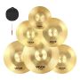 Cymbal set, 6-piece drum cymbals, 254-505 mm (10-20 inches)