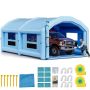 Inflatable paint booth 10x6x4 m with filter and blowers