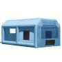 Inflatable paint booth 6.4x4.1x3 m with 1100 W blower and air filter