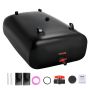 Water storage bladder 1000 L, foldable PVC container, black