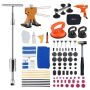 Dent removal kit 100 pcs with gold lift, sliding hammer, glue gun for cars