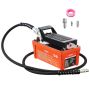 Pneumatic hydraulic pump, 6895 bar, 1.9 L reservoir, orange