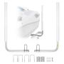 Boat trailer guides, 1524 mm, steel with PVC pipes, 2 pcs.