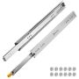 Heavy duty industrial drawer runners, 61 cm, lockable, 113.4 kg, steel