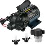 Flushing pump 12 V, 26 l/min, 4 bar, for campers and boats